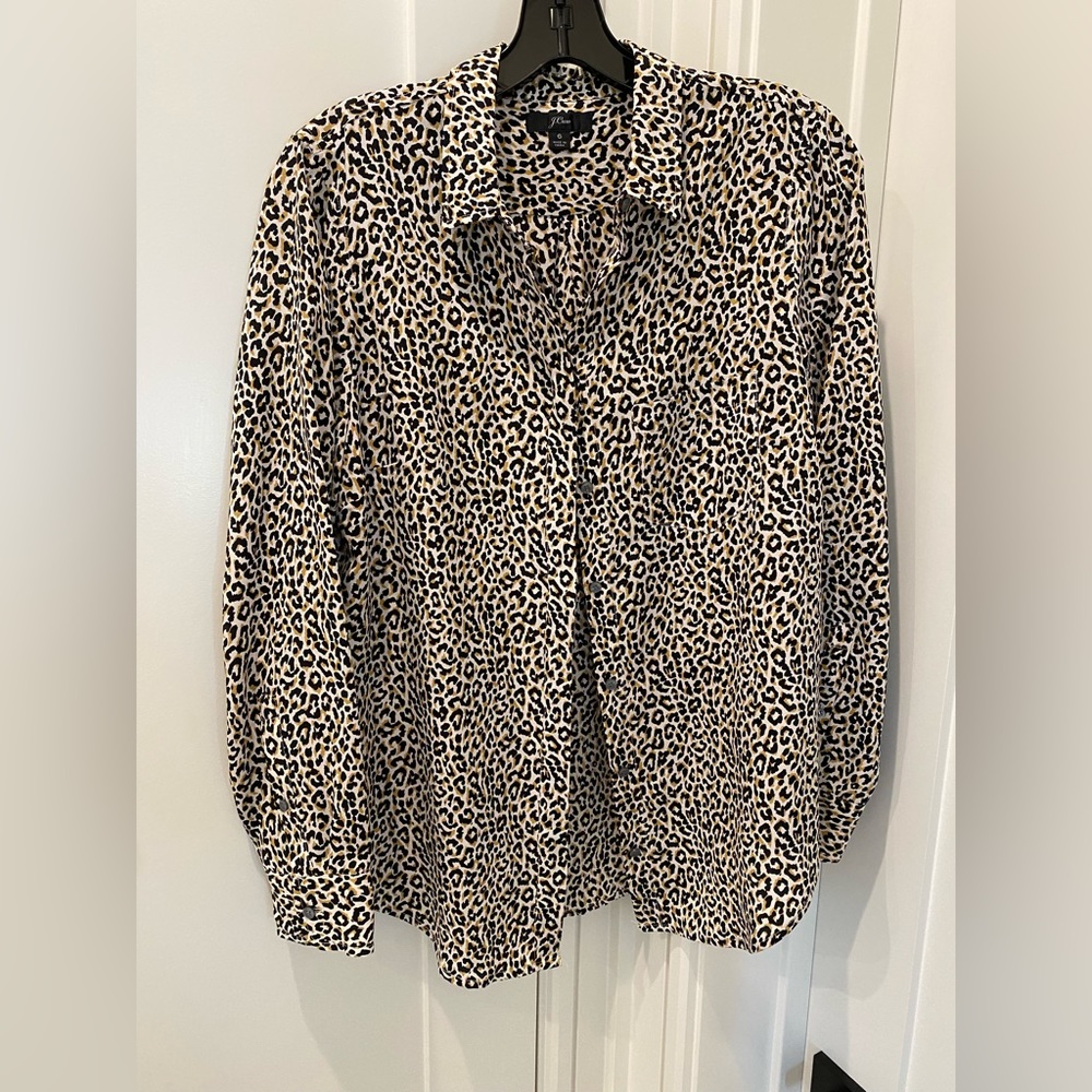 Jcrew leopard button down
